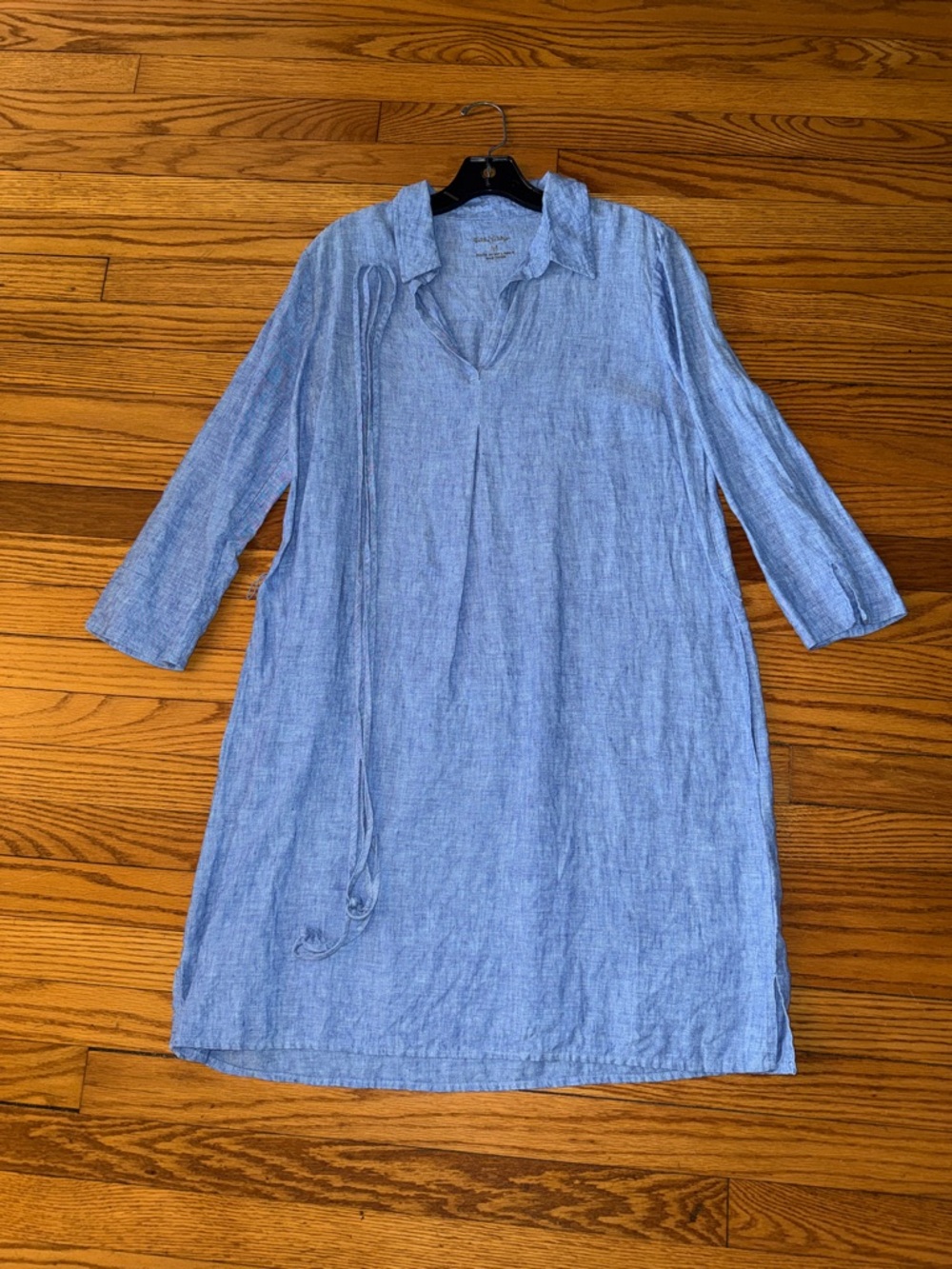 Lilly Pulitzer Blue Linen Shirt Dress, size M